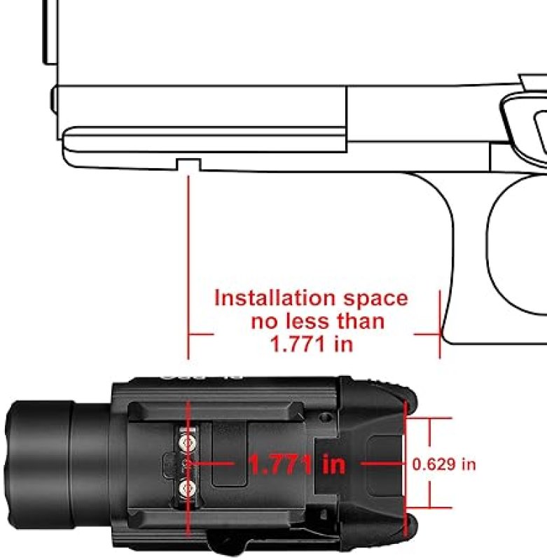 OLIGHT PL-PRO VALKYRIE 1500 LUMEN RECHARGEABLE TACTICAL WEAPON LIGHT WITH RAIL MOUNT STROBE