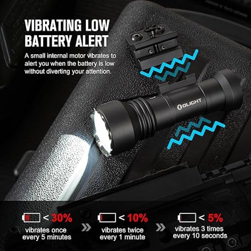 OLIGHT JAVELOT TAC M 1000 LUMEN RECHARGEABLE TACTICAL FLASHLIGHT WITH MLOK RAIL MOUNT REMOTE SWITCH
