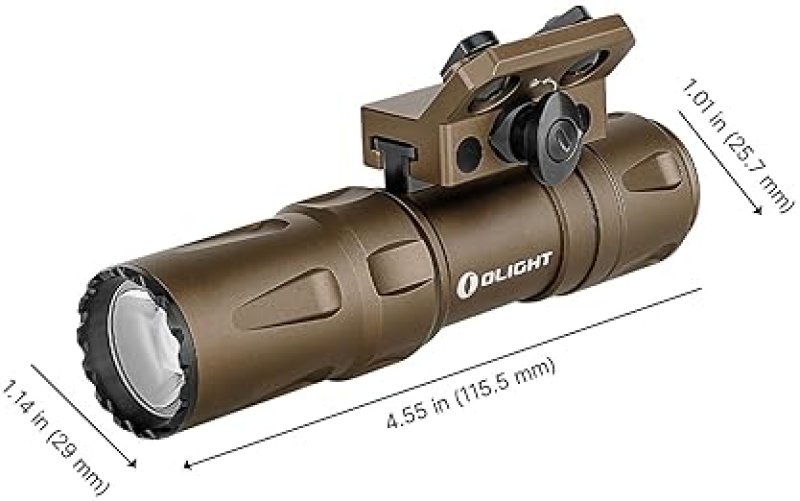 OLIGHT ODIN MINI 1250 LUMEN COMPACT RECHARGEABLE MLOK WEAPON LIGHT WITH REMOTE SWITCH RAIL MOUNT