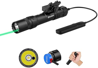OLIGHT ODIN GL M 1500LM RECHARGEABLE TACTICAL FLASHLIGHT WITH GREEN WHITE LED, MLOK MOUNT