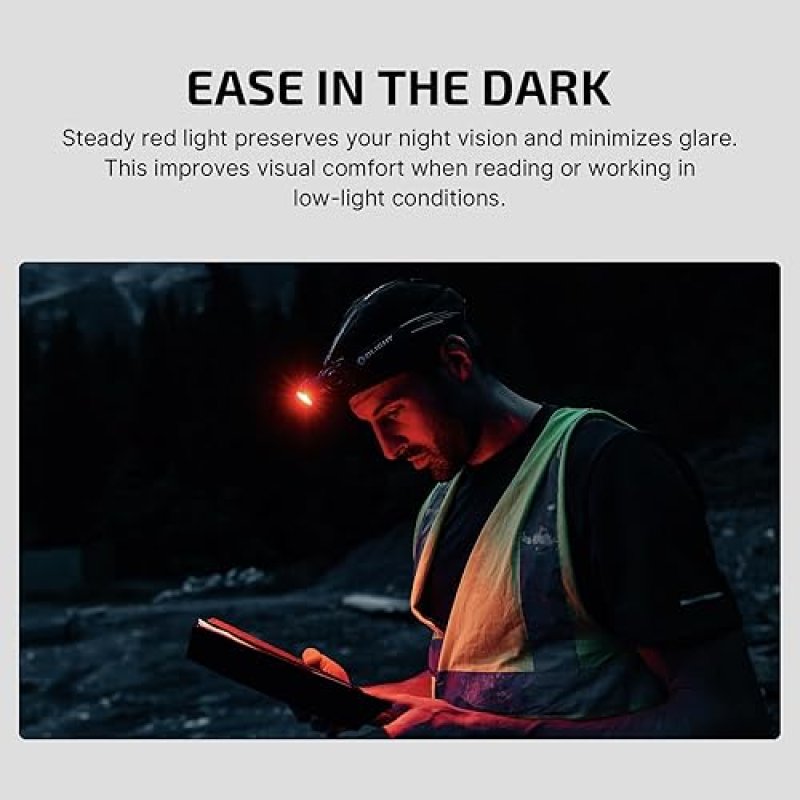 OLIGHT PERUN 3 RECHARGEABLE 3000 LUMENS LED HEADLAMP WITH RED LIGHT, WATERPROOF HEADBAND