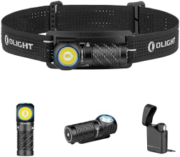 OLIGHT PERUN 3 MINI HEADLAMP 1250LM RECHARGEABLE FLASHLIGHT WITH TYPE-C CHARGING RED LIGHT