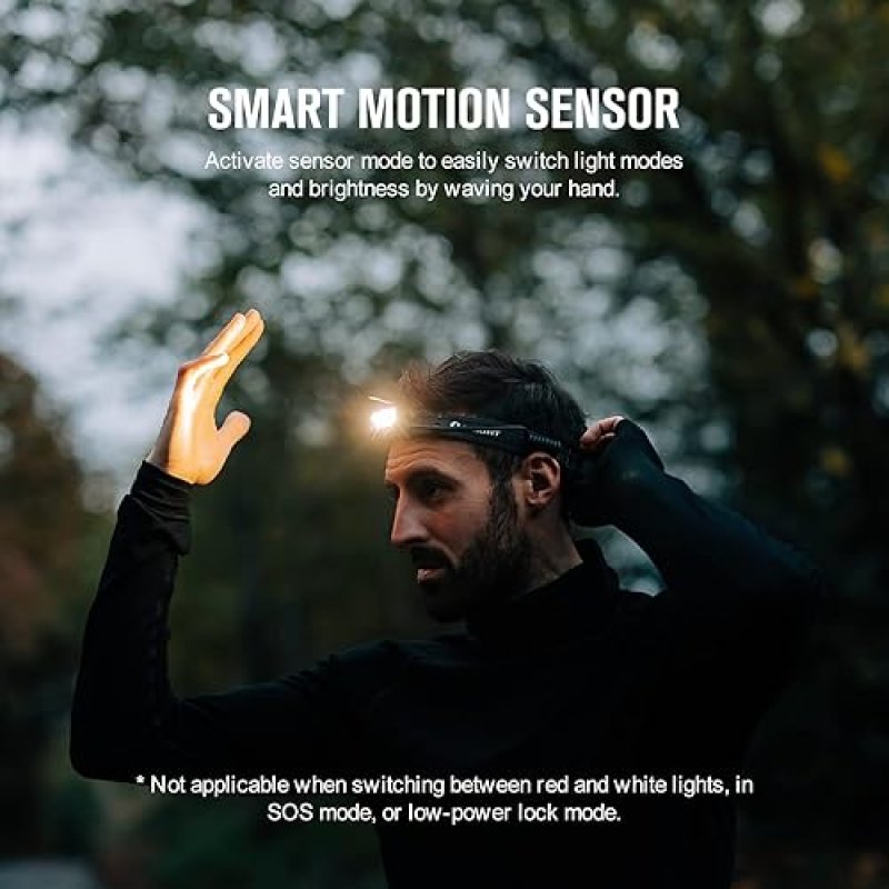 OLIGHT ARRAY 2 PRO 1500 LUMENS USB-C RECHARGEABLE HEADLAMP WITH RED LIGHT MOTION SENSOR