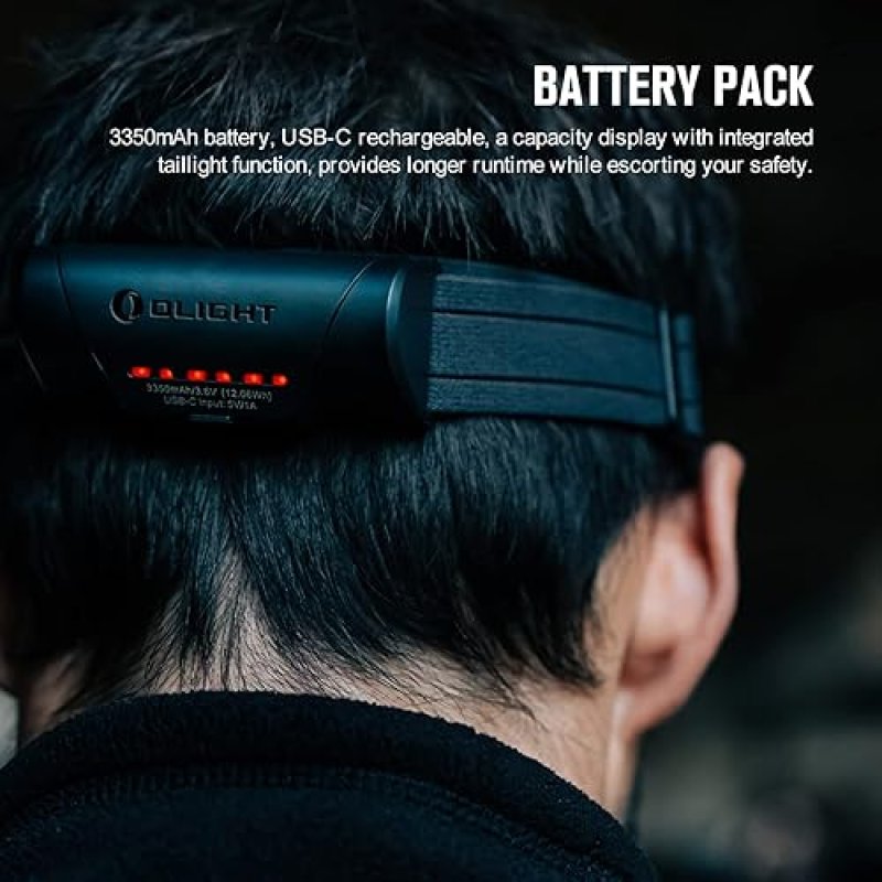 OLIGHT ARRAY 2 PRO 1500 LUMENS USB-C RECHARGEABLE HEADLAMP WITH RED LIGHT MOTION SENSOR