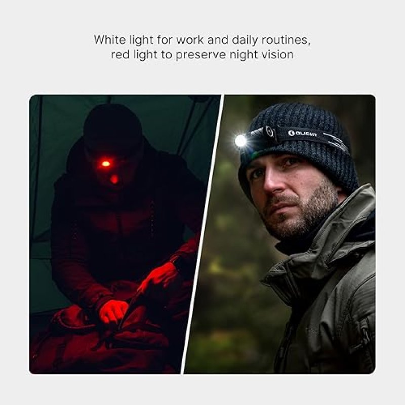 OLIGHT PERUN 3 MINI RECHARGEABLE HEADLAMP 920 LUMENS LED WITH RED LIGHT FOR OUTDOOR USE