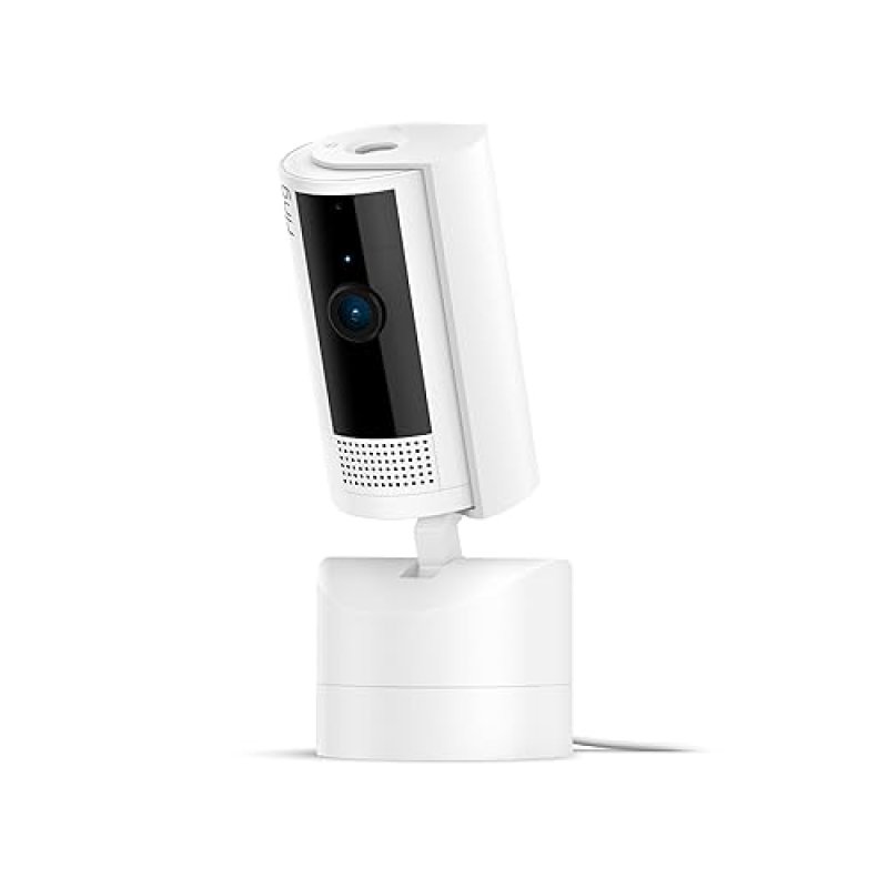 RING PAN-TILT INDOOR SECURITY CAMERA 360 HD VIDEO TWO-WAY TALK WHITE 2024 MODEL