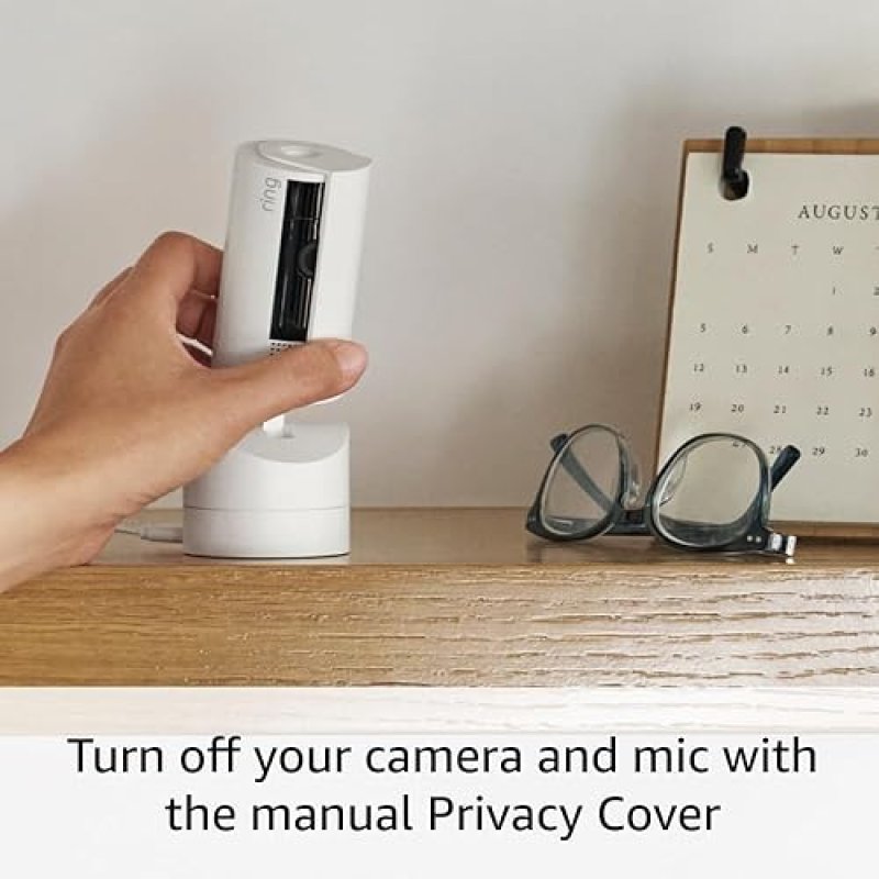 RING PAN-TILT INDOOR SECURITY CAMERA 360 HD VIDEO TWO-WAY TALK WHITE 2024 MODEL