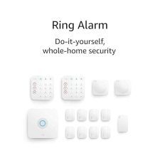 RING ALARM 14-PIECE WIRELESS SMART SECURITY SYSTEM EXPANDABLE, EASY SETUP, ALEXA, 24 7 MONITOR