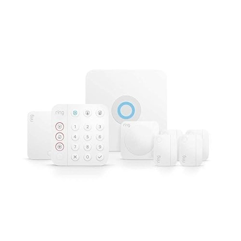 RING ALARM 8-PIECE WIRELESS SMART HOME SECURITY KIT EXPANDABLE, APP CONTROL, ALEXA READY
