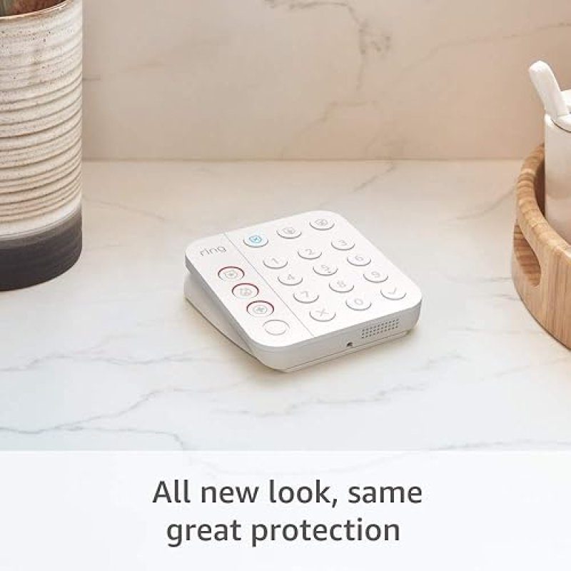 RING ALARM 8-PIECE WIRELESS SMART HOME SECURITY KIT EXPANDABLE, APP CONTROL, ALEXA READY