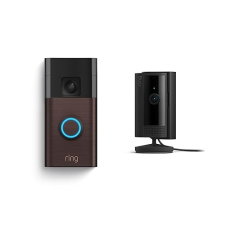 RING BATTERY-POWERED VIDEO DOORBELL WITH RING INDOOR CAM 2ND GEN BLACK