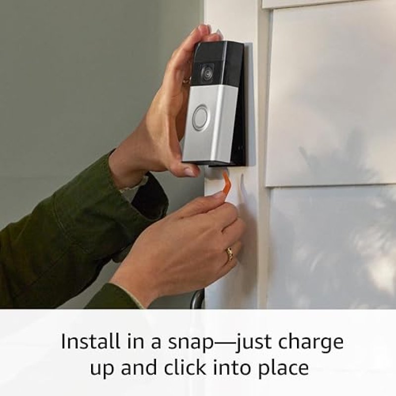 RING BATTERY-POWERED VIDEO DOORBELL WITH RING INDOOR CAM 2ND GEN BLACK