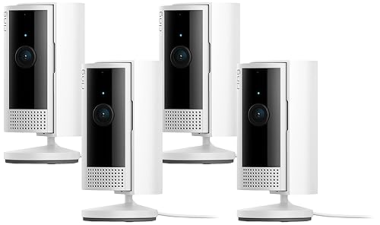 RING INDOOR SECURITY CAMERA 4-PACK, 1080P HD VIDEO, WHITE NEWEST MODEL FOR HOME BUSINESS