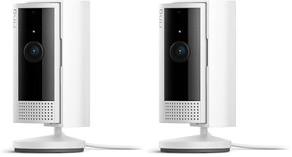 RING INDOOR CAM 2-PACK WHITE NEWEST MODEL, 1080P HD VIDEO FOR HOME BUSINESS SECURITY