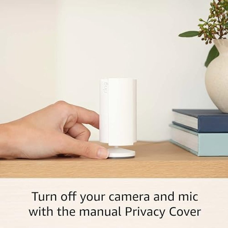 RING INDOOR CAM 2-PACK WHITE NEWEST MODEL, 1080P HD VIDEO FOR HOME BUSINESS SECURITY