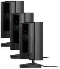 RING INDOOR SECURITY CAMERA 3-PACK 1080P HD VIDEO FOR HOME BUSINESS BLACK