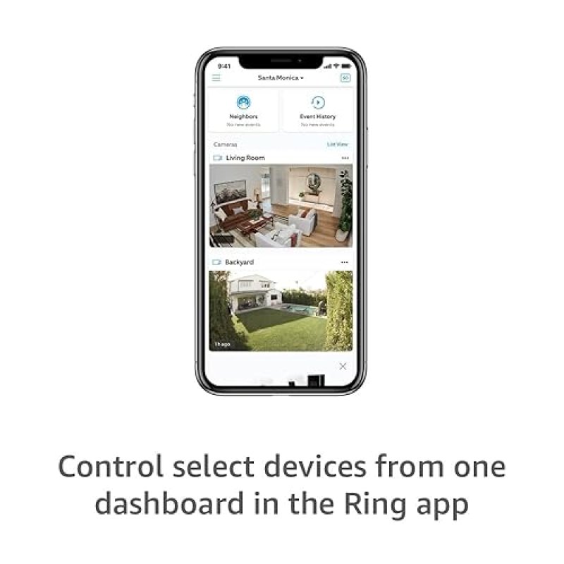 RING STICK UP CAM OUTDOOR SECURITY CAMERA WEATHER-RESISTANT, COLOR NIGHT VISION, ALEXA COMPATIBLE