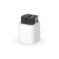 RING CHARGING STATION WITH 2 QUICK RELEASE BATTERY PACKS FAST CHARGER FOR RING DEVICES