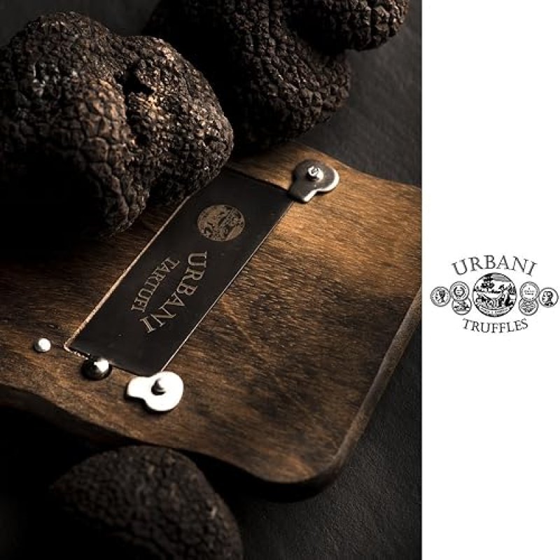 URBANI WOODEN TRUFFLE SLICER - ADJUSTABLE HANDHELD SHAVER FOR CHEESE, MUSHROOMS MORE