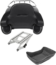 TCMT MOTORCYCLE TRUNK BOX BACKREST LUGGAGE RACK SPEAKER MOUNT FOR HARLEY 2014-2025 TOURING