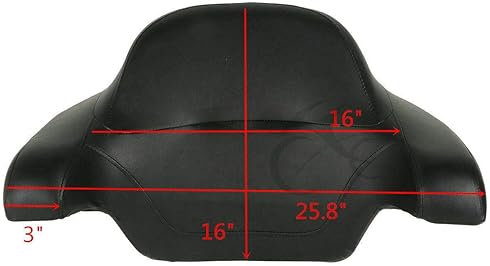 TCMT MOTORCYCLE TRUNK BOX BACKREST LUGGAGE RACK SPEAKER MOUNT FOR HARLEY 2014-2025 TOURING