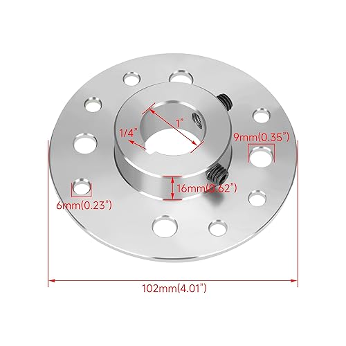 YOXUFA 48T GO KART SPROCKET HUB 1 BORE 1 4 KEYWAY FOR PREDATOR 212CC 6.5HP ENGINE