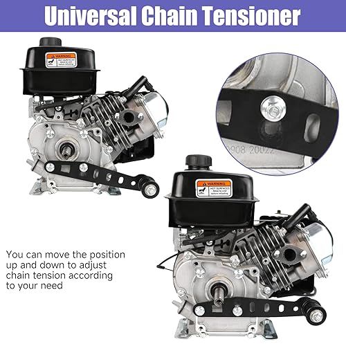 CILOYU MINI BIKE CHAIN TENSIONER ADJUSTER WITH 35-LINK CHAIN FOR BAJA DOODLEBUG PREDATOR 79-100CC