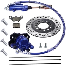 PRO BAT REAR DISC BRAKE KIT WITH MASTER CYLINDER, CALIPER, 158MM PLATE PADS FOR 50-125CC ATV