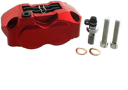 OUYUNOU RED 82MM RACING 4-PISTON BRAKE CALIPER MOUNT MOUNTING HOLE FOR PIT DIRT SUPER MOTARD BIKE