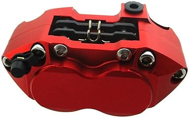 OUYUNOU RED 82MM RACING 4-PISTON BRAKE CALIPER MOUNT MOUNTING HOLE FOR PIT DIRT SUPER MOTARD BIKE