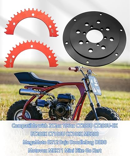 420 SPROCKER MAGIOO 42 TOOTH MINI BIKE SPLIT SPROCKET HUB ADAPTER FOR COLEMAN CT200U BAJA WARRIOR MB1200