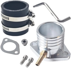 QASKEHKT RACING INTAKE MANIFOLD ADAPTER KIT FOR PREDATOR GX340 GX390 11-13HP MINI BIKE GO KART PARTS