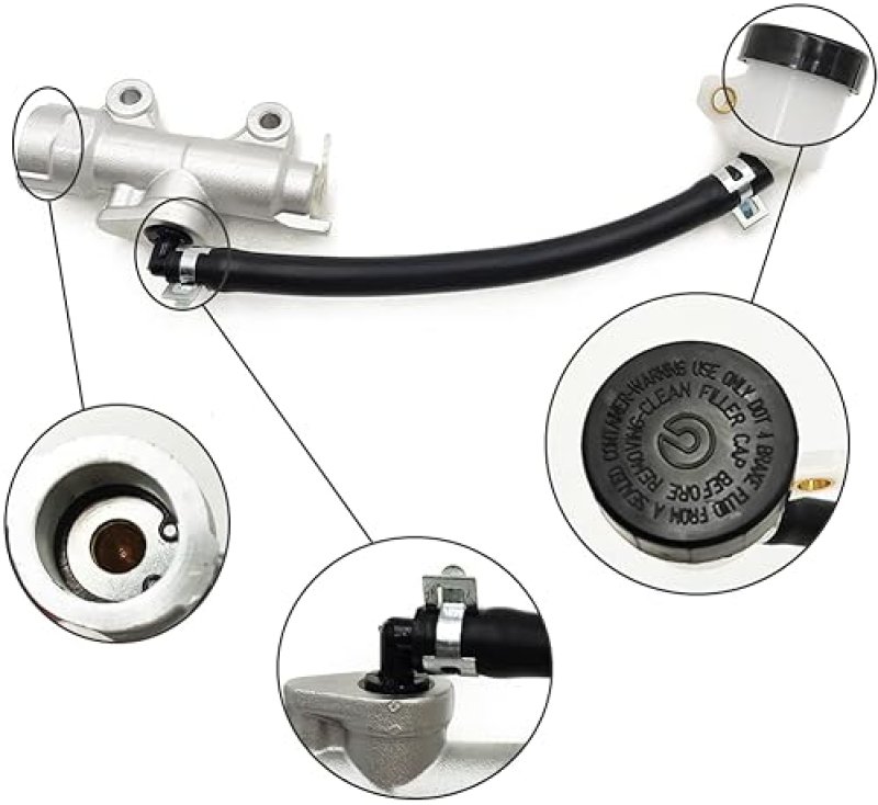 QYMOTO KT196 BRAKE MASTER CYLINDER FOR COLEMAN 196CC 200GK GO KART BRAKE PUMP REPLACEMENT