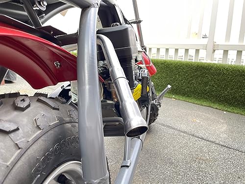 YUECANG 3-STAGE EXHAUST HEADER PIPE FOR COLEMAN CT200U BT200X 212CC 196CC 6.5HP GO KART MINI BIKE