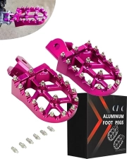 JFG RACING PINK CNC 7075 ALUMINUM DIRT BIKE FOOT PEGS FOR SURRON LIGHT BEE X CRF MODELS
