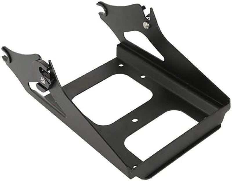 TCMT BLACK DETACHABLE TWO-UP LUGGAGE RACK WITH 4-POINT DOCKING FOR 2009-2013 HARLEY TOURING