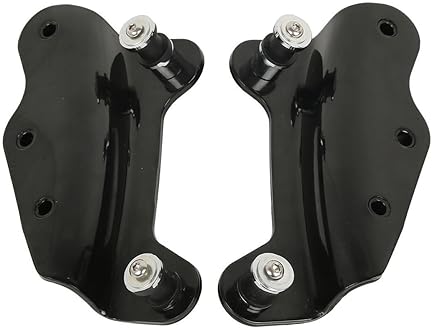 TCMT BLACK DETACHABLE TWO-UP LUGGAGE RACK WITH 4-POINT DOCKING FOR 2009-2013 HARLEY TOURING