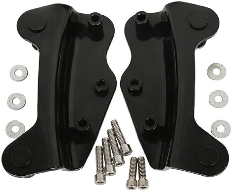 TCMT BLACK DETACHABLE TWO-UP LUGGAGE RACK WITH 4-POINT DOCKING FOR 2009-2013 HARLEY TOURING