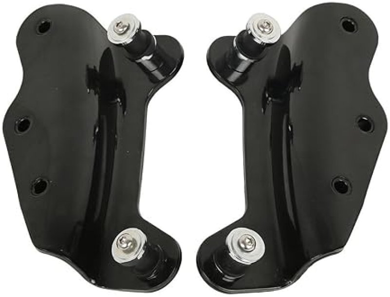 TCMT BLACK DETACHABLE TWO-UP LUGGAGE RACK WITH 4-POINT DOCKING FOR 2009-2013 HARLEY TOURING