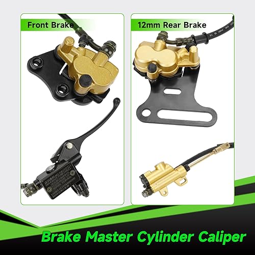 XIKOBY HYDRAULIC FRONT 12MM REAR DISC BRAKE CALIPER FOR APOLLO SSR TAO TAO COOLSTER 50-125CC BIKES