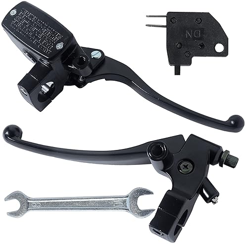 STYLEMAFIA UNIVERSAL 1 25MM MOTORCYCLE BRAKE MASTER CYLINDER CLUTCH LEVER KIT FOR HONDA KAWASAKI YAMAHA