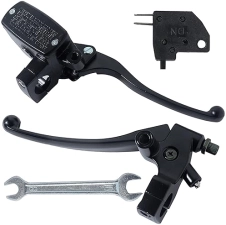 STYLEMAFIA UNIVERSAL 1 25MM MOTORCYCLE BRAKE MASTER CYLINDER CLUTCH LEVER KIT FOR HONDA KAWASAKI YAMAHA