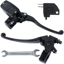 STYLEMAFIA UNIVERSAL 1 25MM MOTORCYCLE BRAKE MASTER CYLINDER CLUTCH LEVER KIT FOR HONDA KAWASAKI YAMAHA