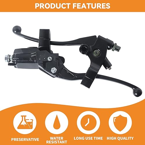 STYLEMAFIA UNIVERSAL 1 25MM MOTORCYCLE BRAKE MASTER CYLINDER CLUTCH LEVER KIT FOR HONDA KAWASAKI YAMAHA