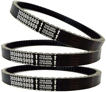 BLACKHORSE-RACING 3PCS 30 SERIES GO KART DRIVE BELT REPLACEMENT FOR MANCO 5959 COMET 203589