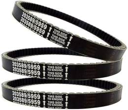 BLACKHORSE-RACING 3PCS 30 SERIES GO KART DRIVE BELT REPLACEMENT FOR MANCO 5959 COMET 203589