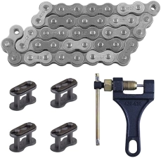 CNCMOTOK 420 JACKSHAFT CHAIN 42-LINK WITH CHAIN BREAKER FOR COLEMAN BT200X CT200U TRAIL MINI BIKE PARTS