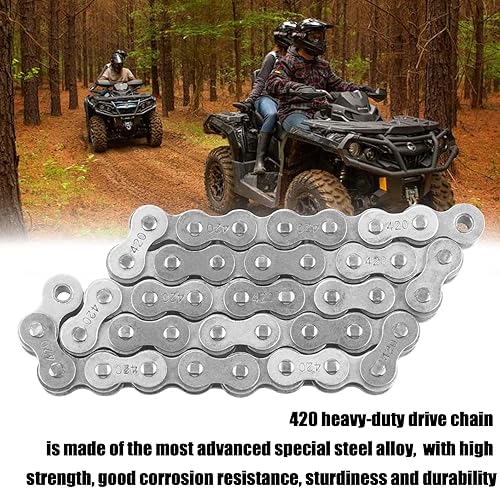 CNCMOTOK 420 JACKSHAFT CHAIN 42-LINK WITH CHAIN BREAKER FOR COLEMAN BT200X CT200U TRAIL MINI BIKE PARTS