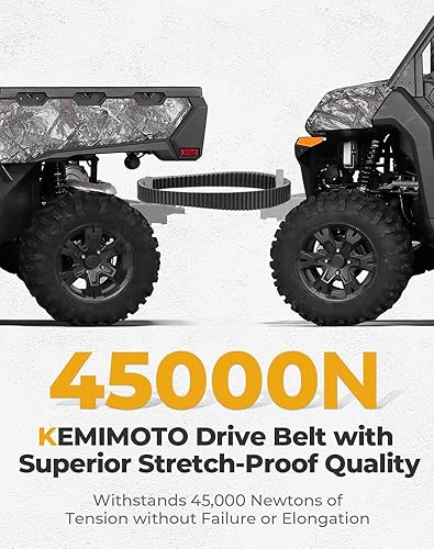KEMIMOTO CVT CLUTCH BELT FOR CFORCE UFORCE ZFORCE 1000 950 800 5-LAYER HEAVY DUTY TRAIL
