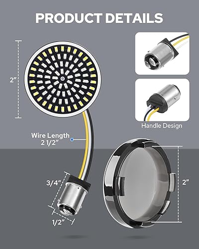 BENLARI 1157 LED TURN SIGNAL LIGHTS FRONT REAR 81 LEDS FOR HARLEY DAVIDSON 1986-2024